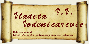 Vladeta Vodeničarević vizit kartica